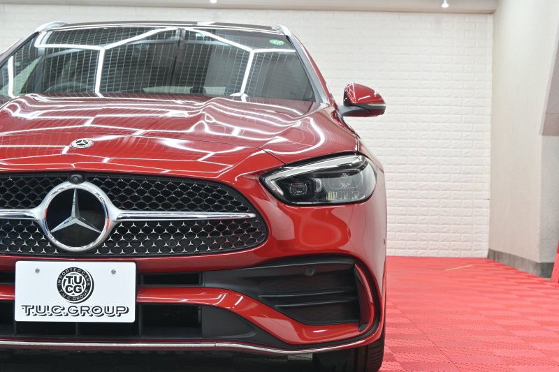 メルセデスベンツ Cクラス C220dｽﾃｰｼｮﾝﾜｺﾞﾝ AVG AMGﾗｲﾝ ﾚｰﾀﾞｾｰﾌﾃｨ&ﾍﾞｰｼｯｸP　1ｵﾅ ACC Pｽﾀ ECO ﾊｰﾌ革 ﾊﾟﾉﾗﾏSR HDDﾅﾋﾞTV Carplay ﾍｯﾄﾞｱｯﾌﾟD AMGｴｱﾛ&18ｲﾝﾁAW LEDﾗｲﾄ　2年保証付