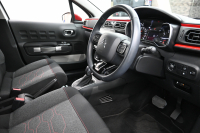 シトロエン C3 ｼｬｲﾝ　1ｵｰﾅｰ Pｽﾀ ECO ｸﾙｺﾝ ｱｸﾃｨﾌﾞｾｰﾌﾃｨﾌﾞﾚｰｷ LDW BSM ﾌｧﾌﾞﾘｯｸｼｰﾄ 7ｲﾝﾁﾀｯﾁｽｸﾘｰﾝ CarPlay 16ｲﾝﾁAW ﾊﾞｲﾄｰﾝﾙｰﾌ　2年保証付