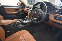 BMW 4シリーズ 420iｸﾞﾗﾝｸｰﾍﾟ ﾗｸﾞｼﾞｭｱﾘｰ　ｺﾝﾌｫA ACC ｲﾝﾃﾘS LCW LKA 茶革 純正HDDﾅﾋﾞ BTｵｰﾃﾞｨｵ&TEL Bｶﾒﾗ 純正18AW ﾘｱPDC　2年保証付