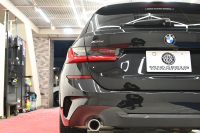 BMW 3シリーズ 320d ﾂｰﾘﾝｸﾞ Mｽﾎﾟｰﾂ ﾊｲﾗｲﾝPKG　ACC 黒革 純正HDDﾅﾋﾞ CarPlay Bｶﾒﾗ Mｴｱﾛ&18ｲﾝﾁAW 自動ﾄﾗﾝｸ ﾜｲﾔﾚｽﾁｬｰｼﾞ　2年保証付