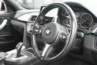 BMW 4シリーズ 420i ｸﾞﾗﾝｸｰﾍﾟ Mｽﾎﾟｰﾂ　ACC 黒革 ｼｰﾄﾋｰﾀｰ ｻﾝﾙｰﾌ 純正iDriveﾅﾋﾞ Bｶﾒﾗ Bluetooth 純正19ｲﾝﾁAW 自動ﾄﾗﾝｸ ｱﾀﾞﾌﾟﾃｨﾌﾞLEDﾍｯﾄﾞﾗｲﾄ　2年保証付